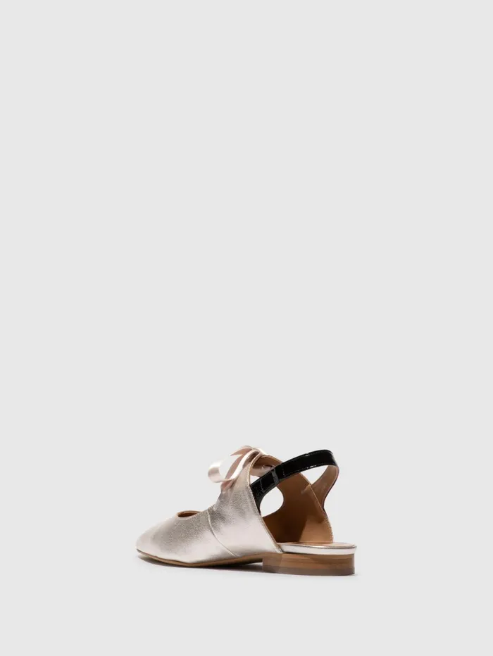 Pointed Toe Shoes SAUB268FLY SILVERBLACK Women Fly London Shoes