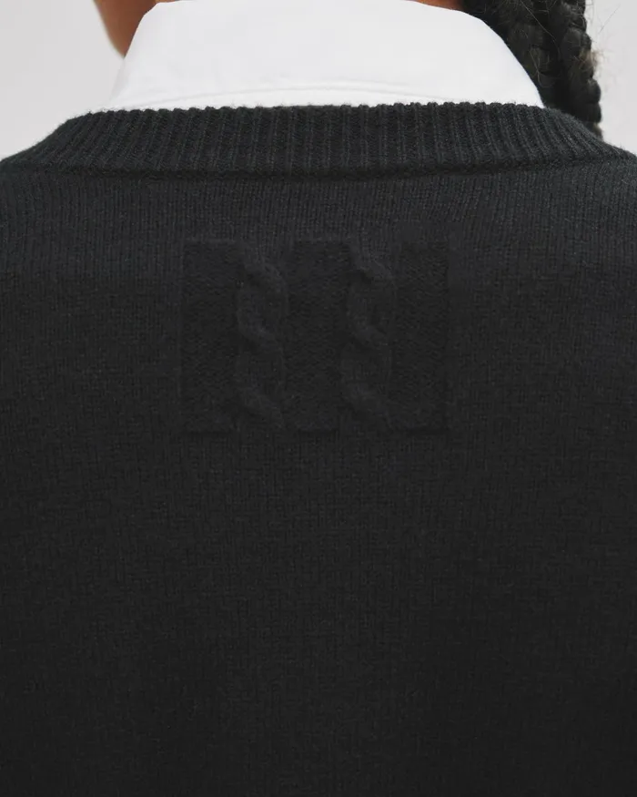 PRIYA SWEATER Black Women Nili Lotan Knits and Sweaters