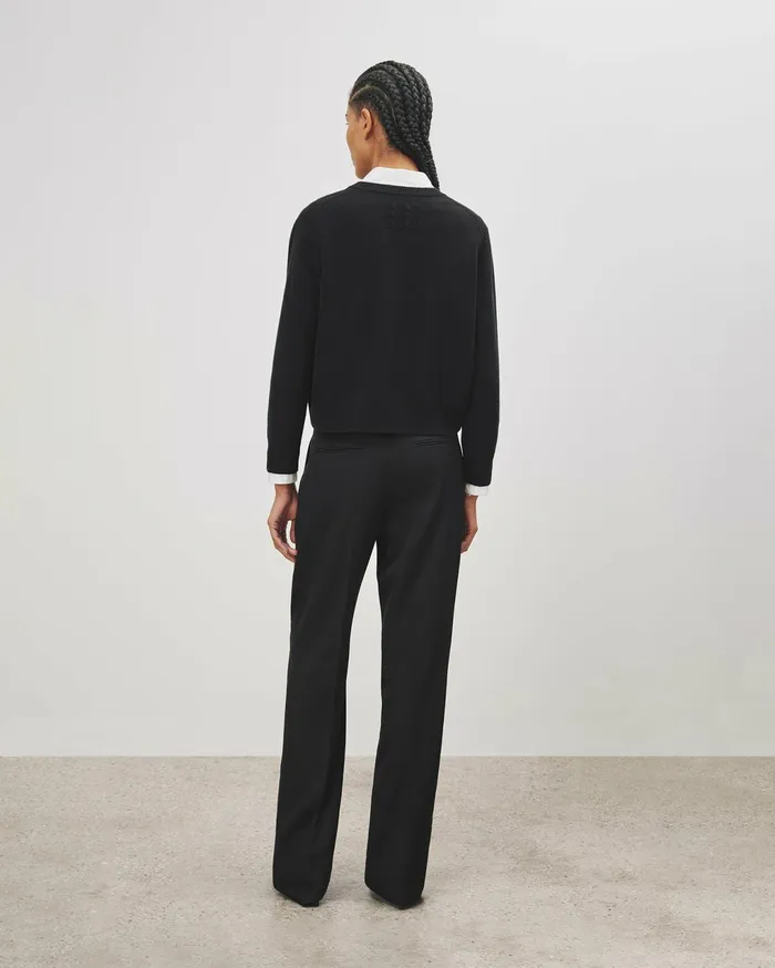 PRIYA SWEATER Black Women Nili Lotan Knits and Sweaters
