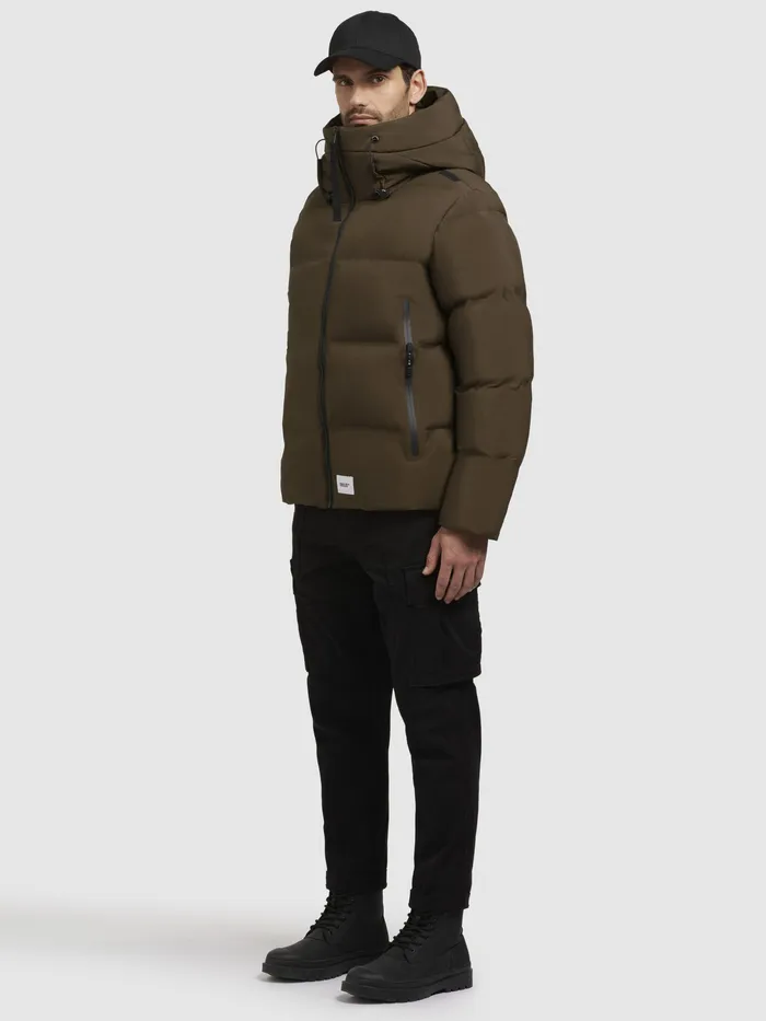 Puffer Jackets Jacke WESH2 Dunkeloliv Dunkeloliv 8211 KHUJO Men