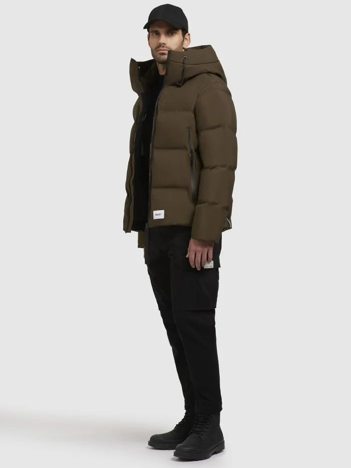 Puffer Jackets Jacke WESH2 Dunkeloliv Dunkeloliv 8211 KHUJO Men