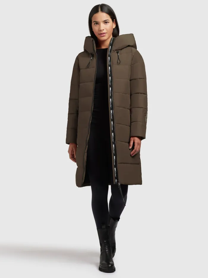 Quilted Coats Women KHUJO Mantel JILIAS4 Khaki Khaki