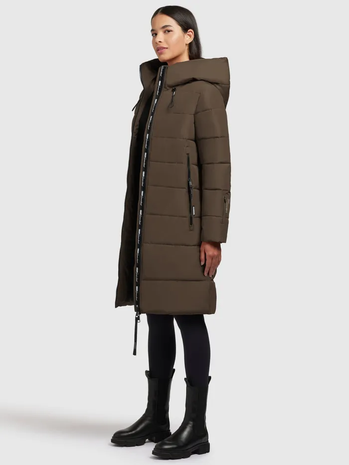Quilted Coats Women KHUJO Mantel JILIAS4 Khaki Khaki