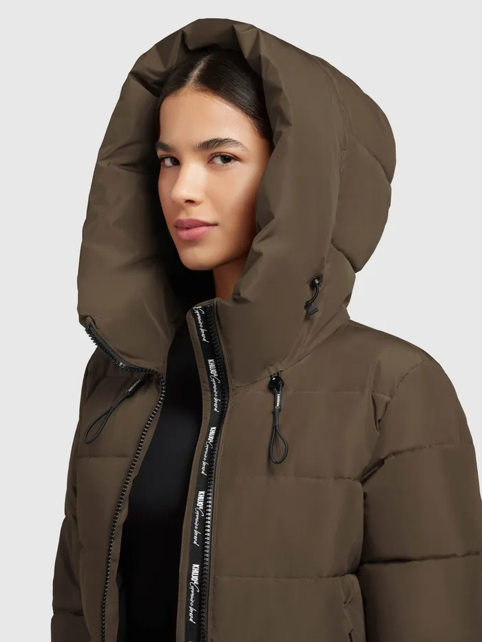 Quilted Coats Women KHUJO Mantel JILIAS4 Khaki Khaki