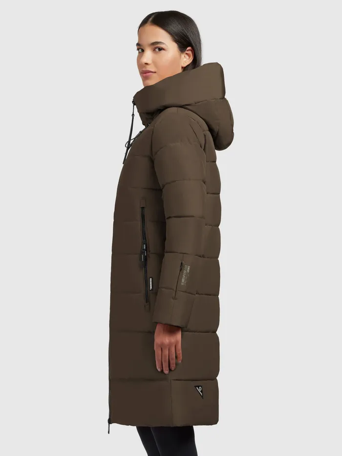 Quilted Coats Women KHUJO Mantel JILIAS4 Khaki Khaki