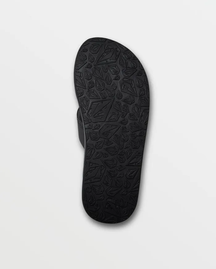 Recliner Sandals 8211 Black White Mens Volcom Sandals