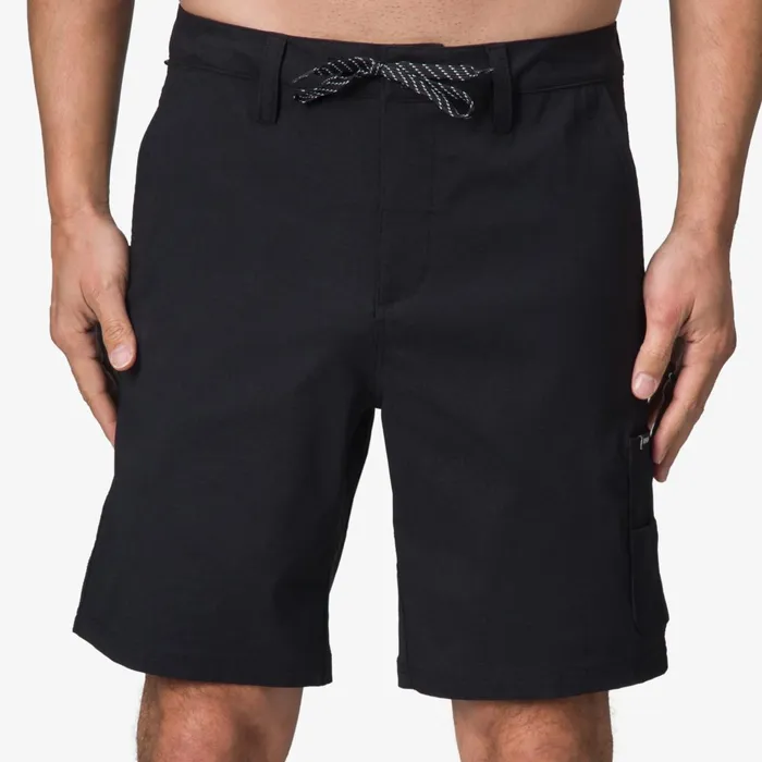 Reef Bramble Utility Upf 40 Walkshort Caviar Men Surf Shirts and Upf Apparel
