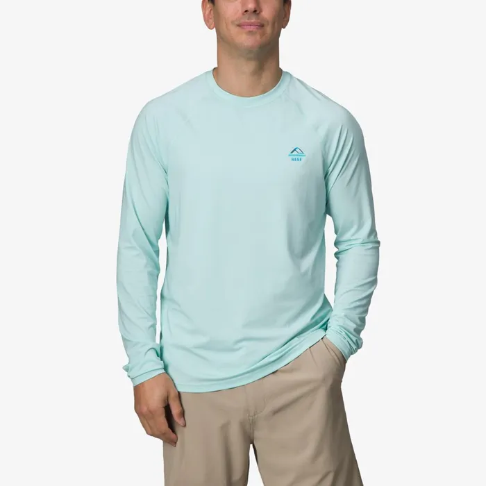 Reef Hanford Long Sleeve Surf Shirt Upf 50 Clearwater Men Surf Shirts and Upf Apparel