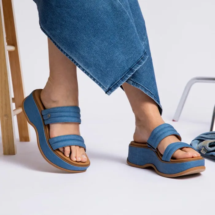 Reef Lofty Lux Hi Denim Women Sandals