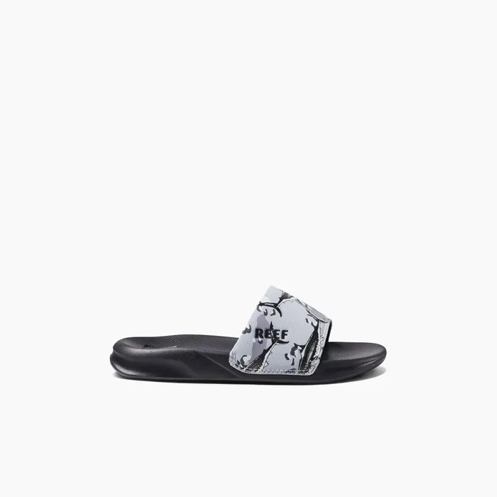 Reef One Slide Grey Camo Shark Kids 58 Years Reef One Slide Grey Camo Shark Kids 58 Years