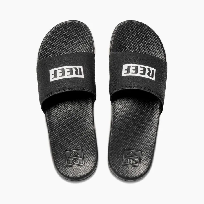 Reef One Slide Reef Blackwhite Men Sandals Reef One Slide Reef Blackwhite Men Sandals