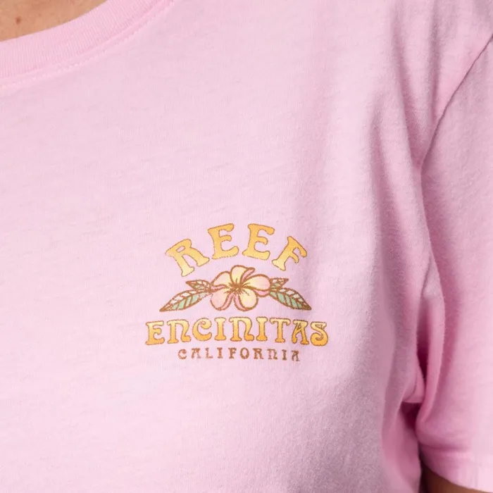Reef Super Crop Tee Pink Women TShirts Tanks and Dresses
