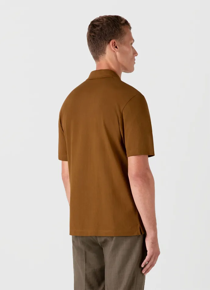 Riviera Camp Collar Shirt Golden Brown Shirts ussunspel Men Riviera Camp Collar Shirt Golden Brown Shirts ussunspel Men