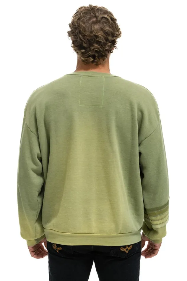 Rugby Stitch Relaxed Crew Sweatshirt 8211 Faded Army WomenMen Aviator Nation Sweatshirts