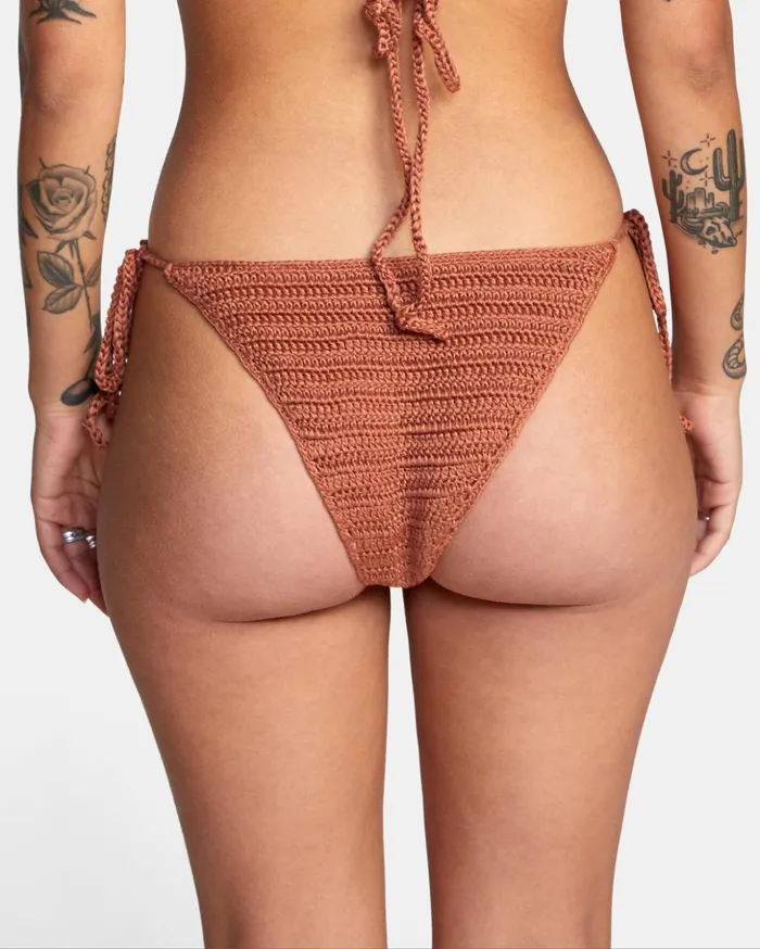 RVCA Bikini Bottoms Westside Cheeky Crochet Bikini Bottoms Burnt Copper 8211 Women RVCA Bikini Bottoms Westside Cheeky Crochet Bikini Bottoms Burnt Copper 8211 Women
