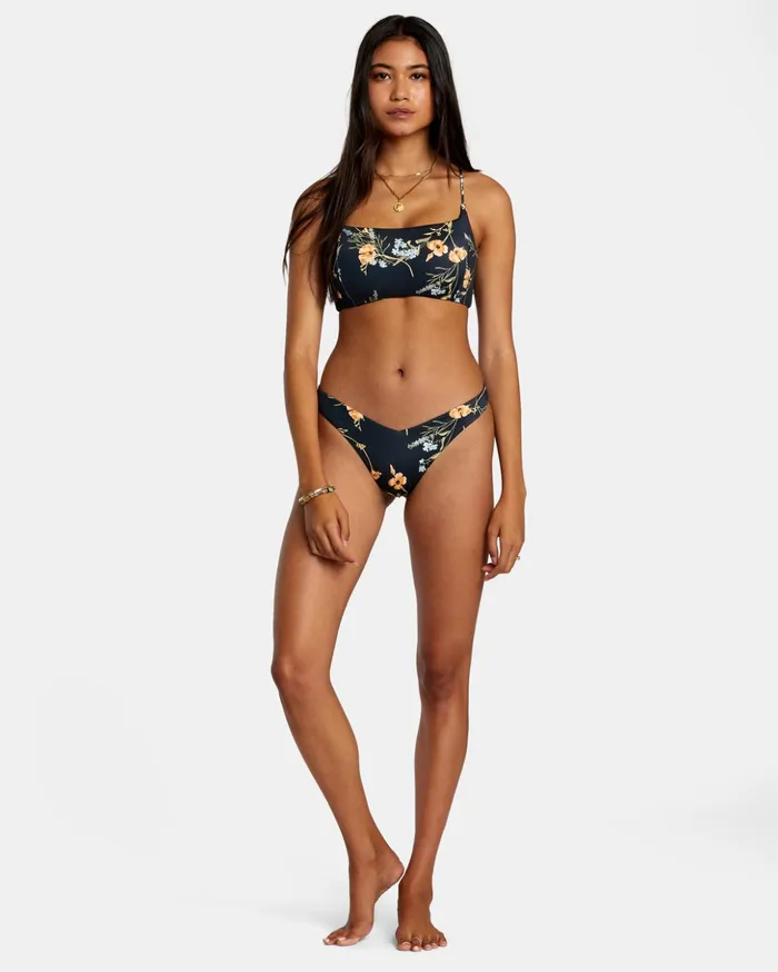 RVCA Bikini Tops Bloom Seamed Crossback Bikini Top Black 8211 Women