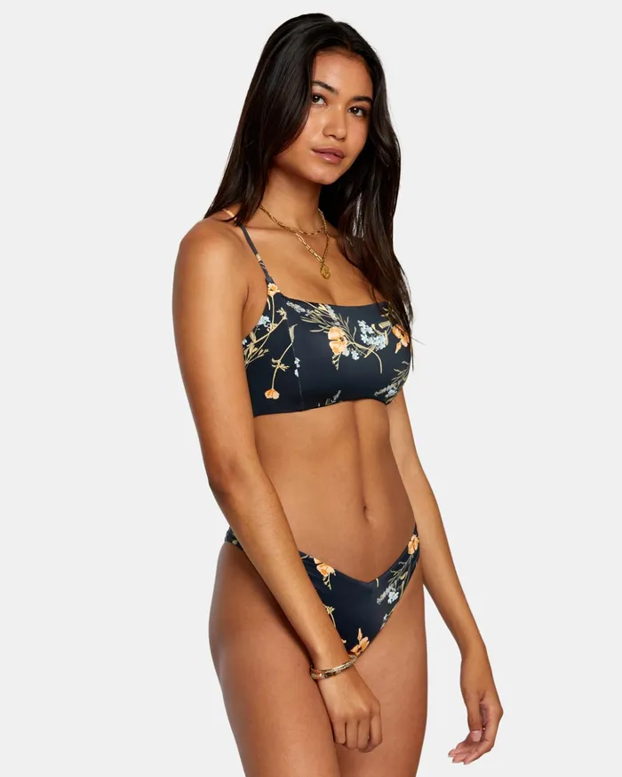RVCA Bikini Tops Bloom Seamed Crossback Bikini Top Black 8211 Women