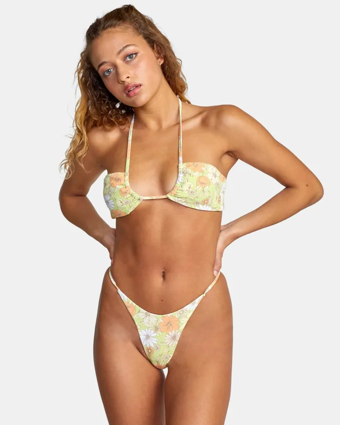 RVCA Bikini Tops Dreamfield Halter Bikini Top Multi 8211 Women