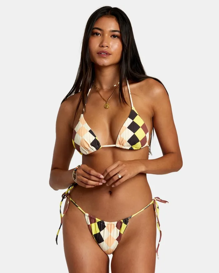 RVCA Bikini Tops Greenpacha Breeze Halter Triangle Bikini Top Multi 8211 Women RVCA Bikini Tops Greenpacha Breeze Halter Triangle Bikini Top Multi 8211 Women