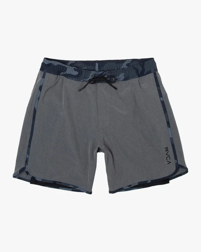 RVCA Boardshorts Eastern Plus Elastic Waist Boardshorts 17034 Heather Grey 8211 Men RVCA Boardshorts Eastern Plus Elastic Waist Boardshorts 17034 Heather Grey 8211 Men
