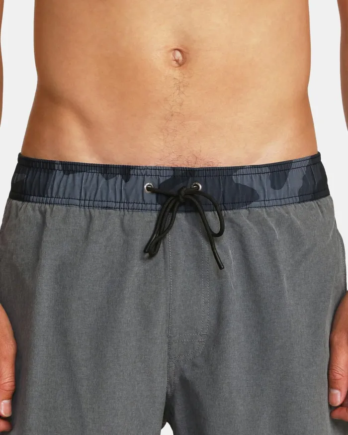RVCA Boardshorts Eastern Plus Elastic Waist Boardshorts 17034 Heather Grey 8211 Men RVCA Boardshorts Eastern Plus Elastic Waist Boardshorts 17034 Heather Grey 8211 Men