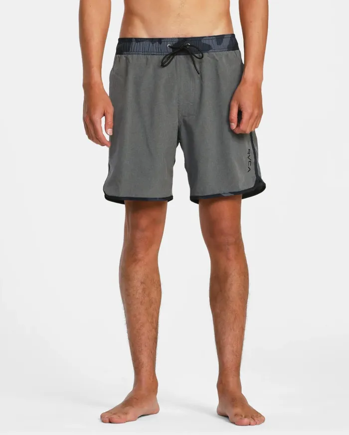 RVCA Boardshorts Eastern Plus Elastic Waist Boardshorts 17034 Heather Grey 8211 Men RVCA Boardshorts Eastern Plus Elastic Waist Boardshorts 17034 Heather Grey 8211 Men