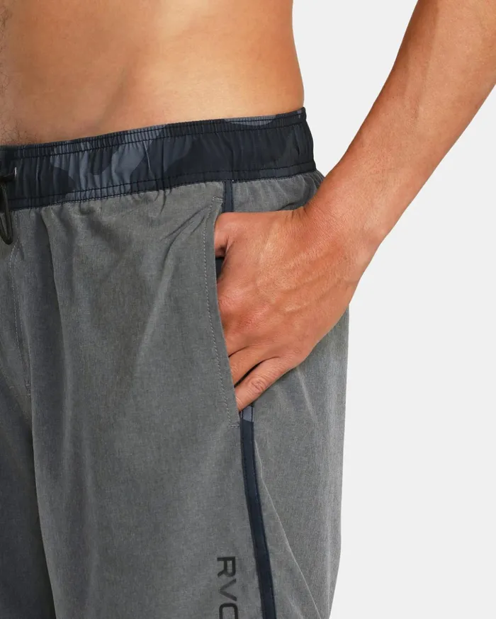 RVCA Boardshorts Eastern Plus Elastic Waist Boardshorts 17034 Heather Grey 8211 Men RVCA Boardshorts Eastern Plus Elastic Waist Boardshorts 17034 Heather Grey 8211 Men