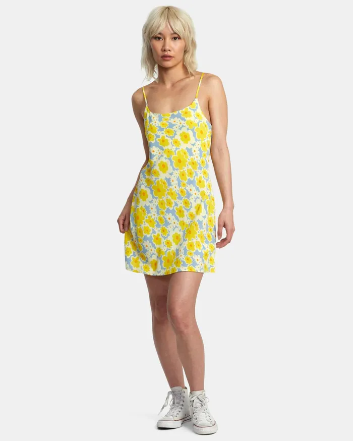 RVCA Dresses Rompers Macarthur Midi Dress Dusty Blue 8211 Women