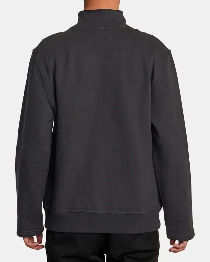 RVCA Hoodies Sweatshirts Chainmail Waffle Knit Fleece Top Garage Blue 8211 Men RVCA Hoodies Sweatshirts Chainmail Waffle Knit Fleece Top Garage Blue 8211 Men