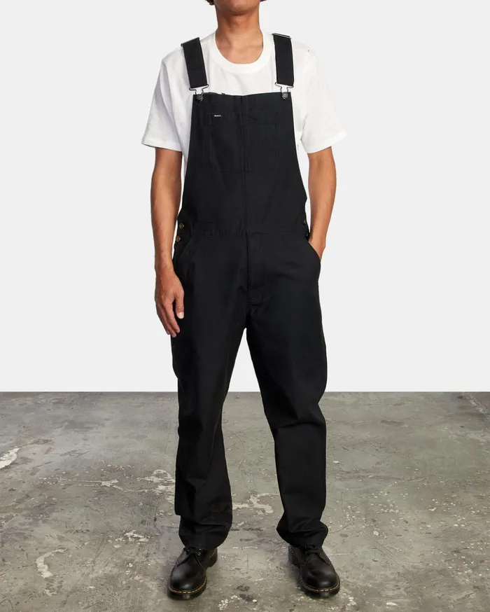 RVCA Pants Chainmail Relaxed Fit Overalls Rvca Black 8211 Men