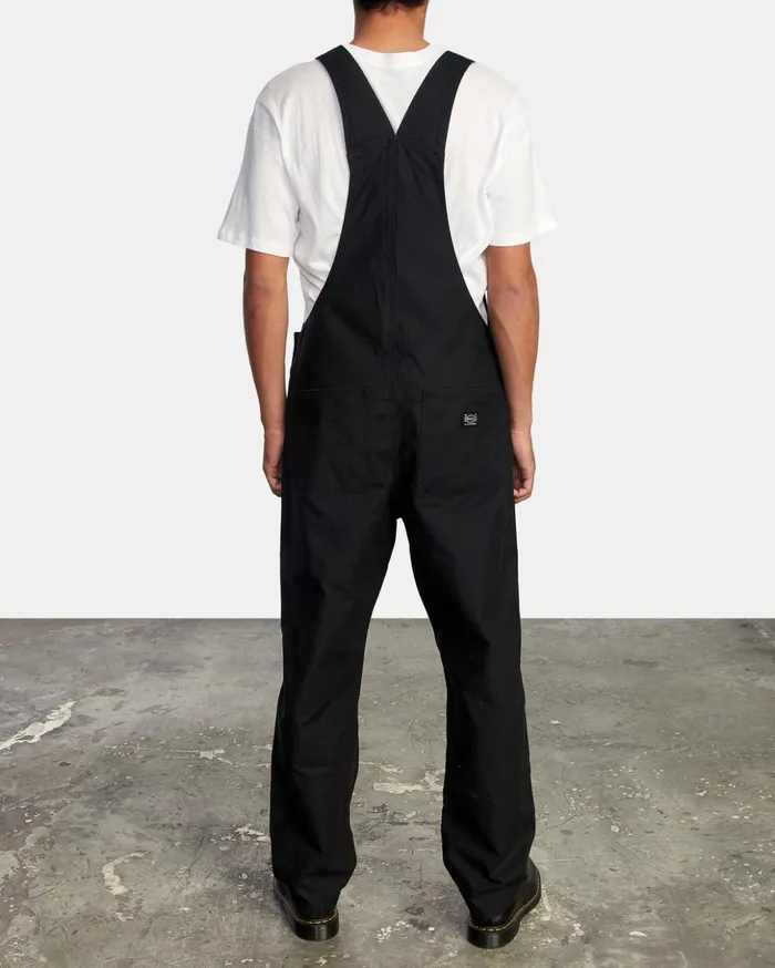 RVCA Pants Chainmail Relaxed Fit Overalls Rvca Black 8211 Men