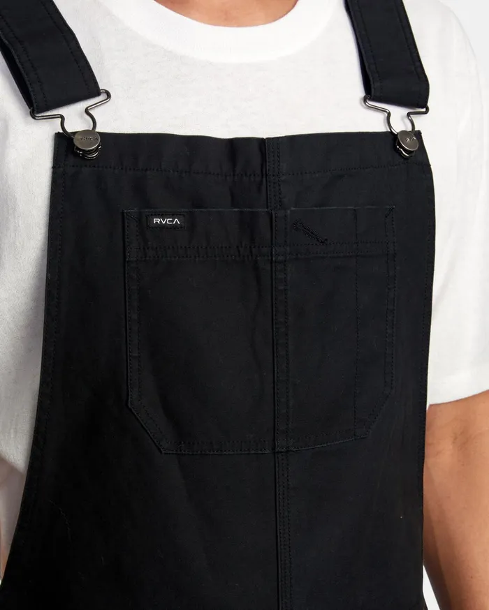 RVCA Pants Chainmail Relaxed Fit Overalls Rvca Black 8211 Men