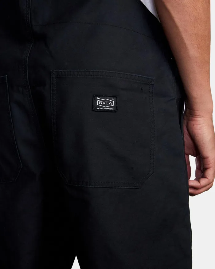 RVCA Pants Chainmail Relaxed Fit Overalls Rvca Black 8211 Men