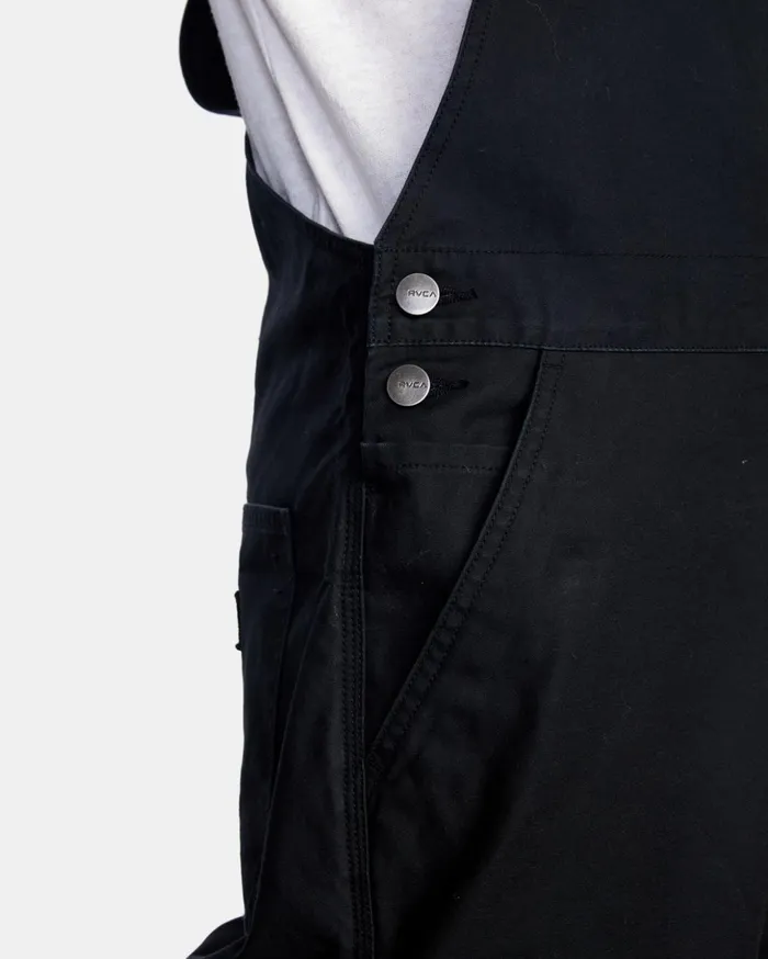 RVCA Pants Chainmail Relaxed Fit Overalls Rvca Black 8211 Men
