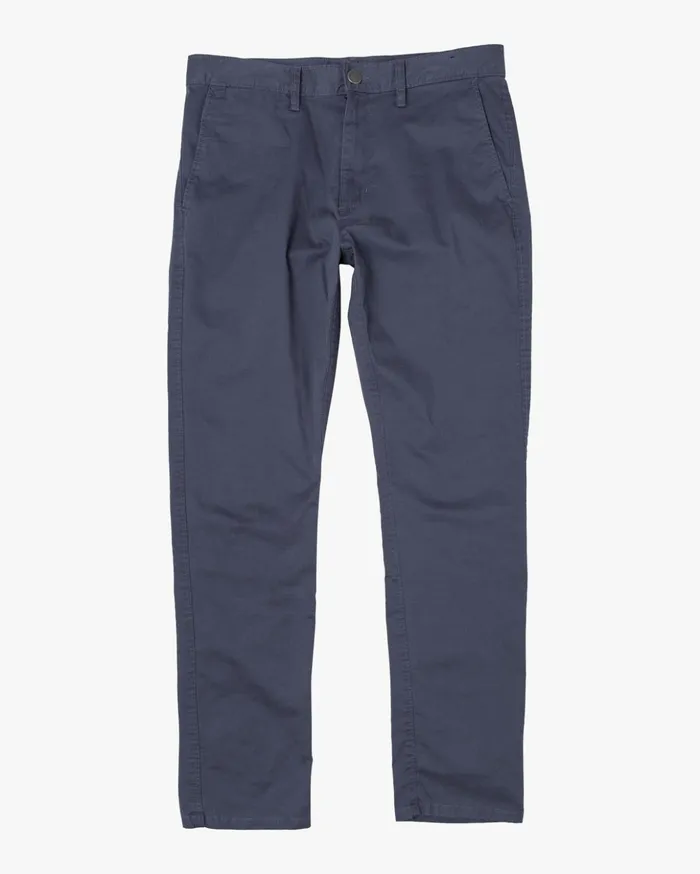 RVCA Pants Daggers Chino Chinos Moody Blue 8211 Men