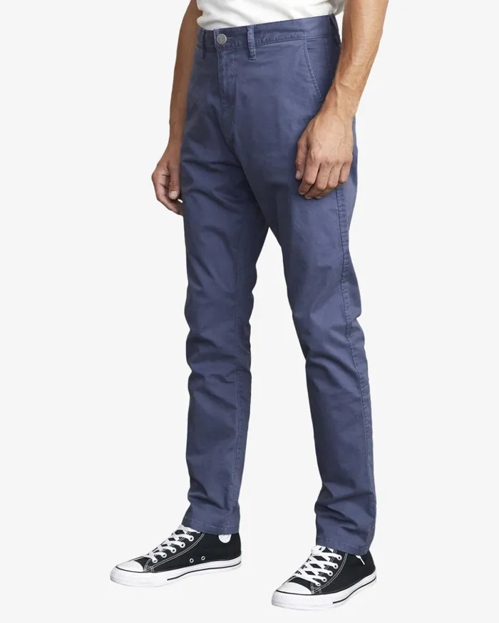 RVCA Pants Daggers Chino Chinos Moody Blue 8211 Men