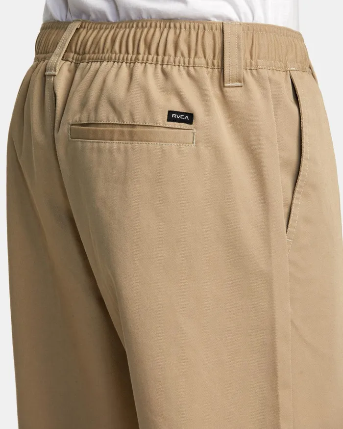 RVCA Pants Recession Collection Americana Elastic Waist Pants Khaki 8211 Men RVCA Pants Recession Collection Americana Elastic Waist Pants Khaki 8211 Men