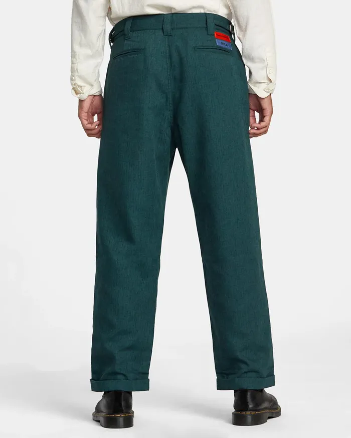 RVCA Pants Spun Spirit Studio Chinos Deep Forest 8211 MenWomen