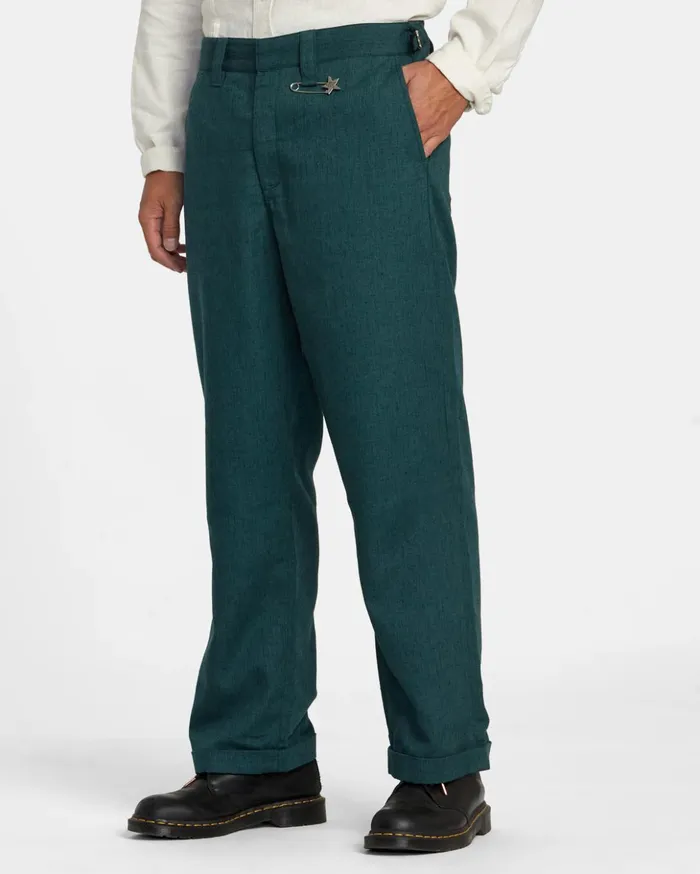 RVCA Pants Spun Spirit Studio Chinos Deep Forest 8211 MenWomen