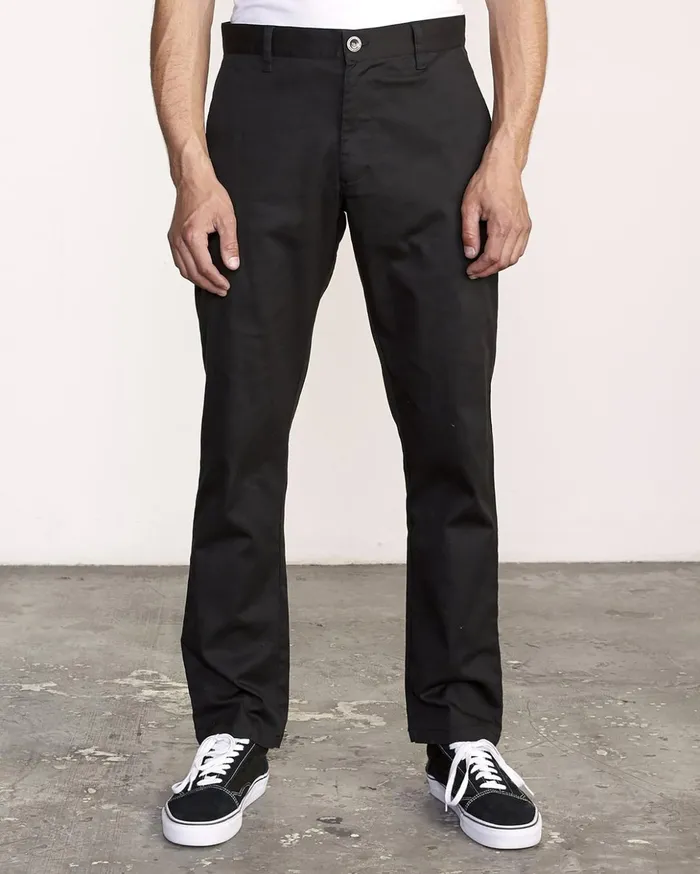 RVCA Pants The Weekend Stretch Pants Black 8211 Men