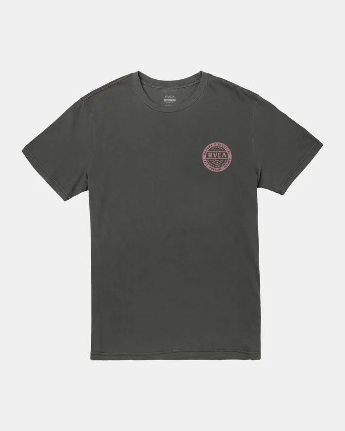 RVCA Pigment Dye Tees Standard Issue TShirt Pirate Black 8211 Men