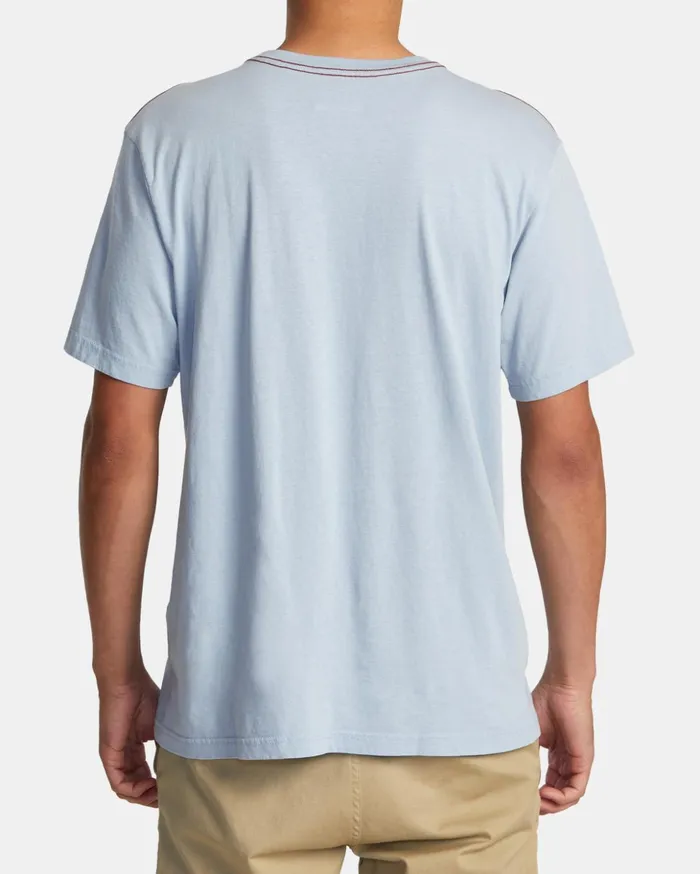 RVCA Short Sleeves Aloha State Tee Deja Blue 8211 Men