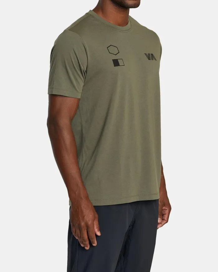 RVCA Short Sleeves RVCA Copy TShirt Olive 8211 Men
