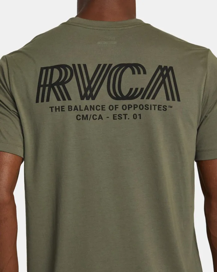 RVCA Short Sleeves RVCA Copy TShirt Olive 8211 Men
