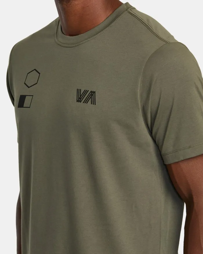RVCA Short Sleeves RVCA Copy TShirt Olive 8211 Men