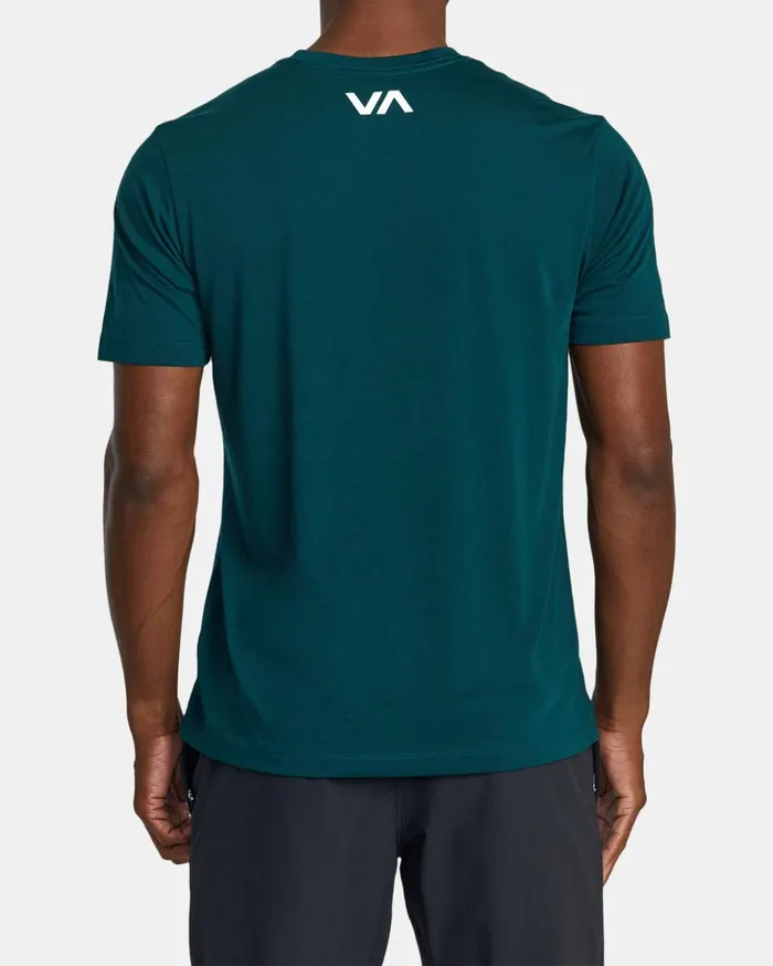 RVCA Short Sleeves VA RVCA Blur Tee Deep Sea 8211 Men