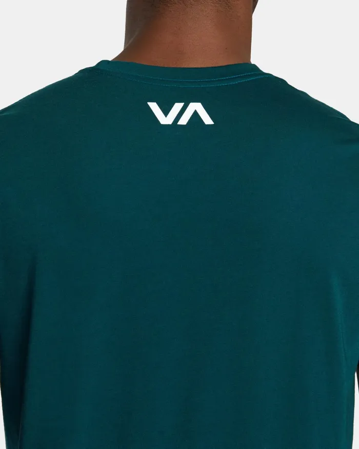 RVCA Short Sleeves VA RVCA Blur Tee Deep Sea 8211 Men