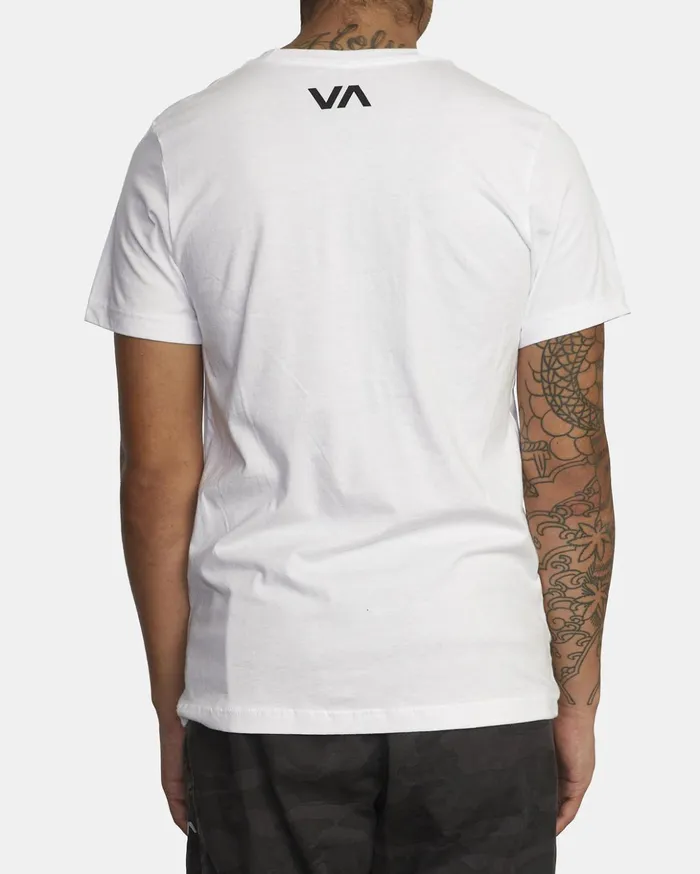 RVCA Short Sleeves VA Sport X Rose Photo Short Sleeve Tee White 8211 Men