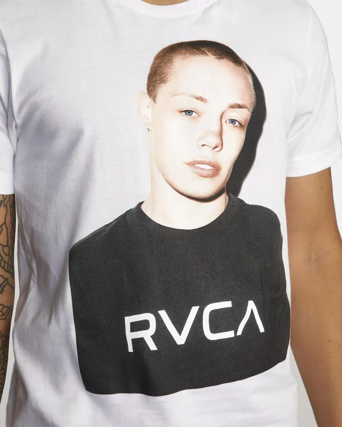 RVCA Short Sleeves VA Sport X Rose Photo Short Sleeve Tee White 8211 Men