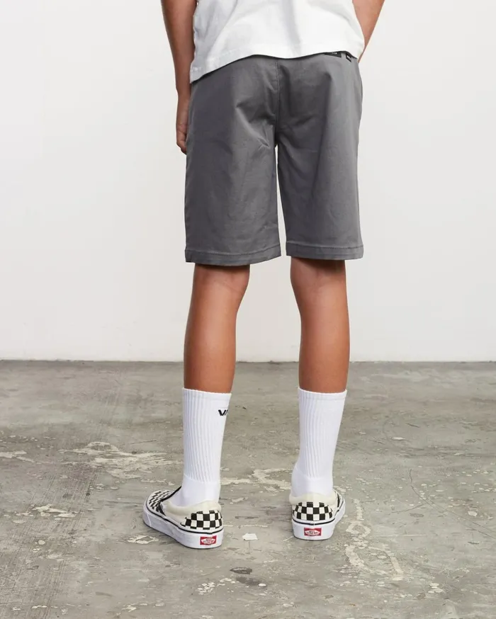 RVCA Shorts Boys Weekday Stretch Short Smoke 8211 Boys